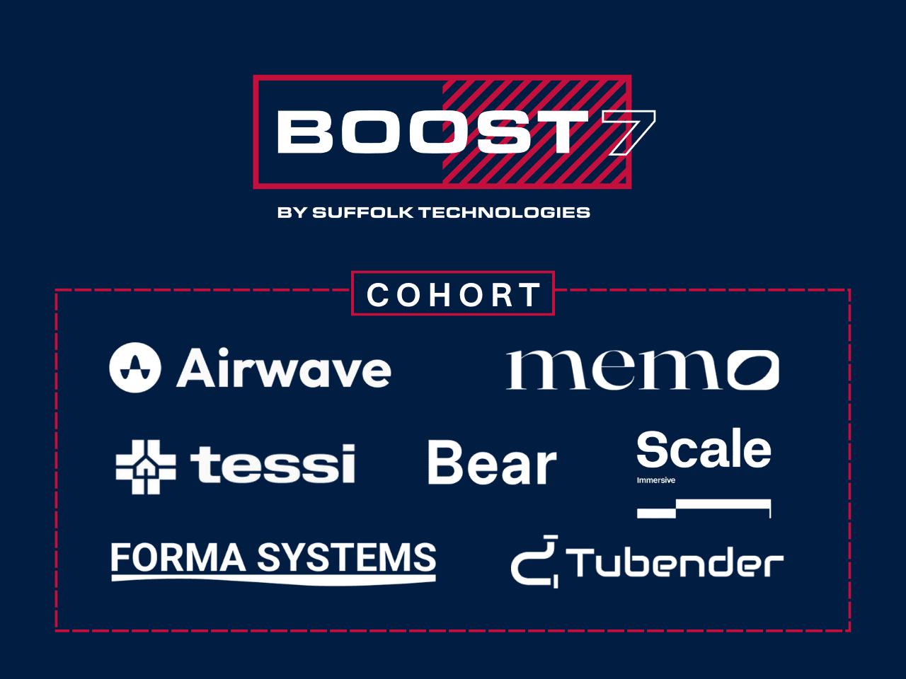 Tubender accepted into Suffolk Technologies BOOST 7 Cohort