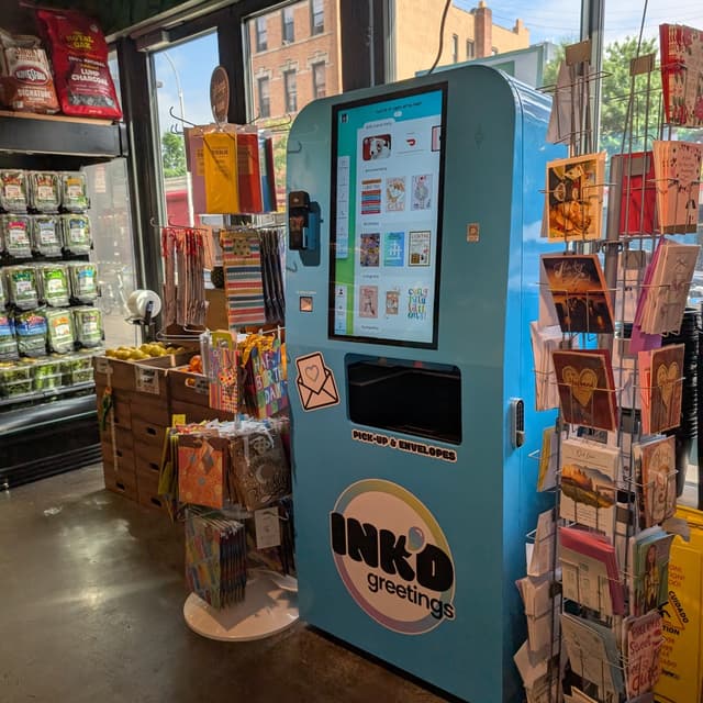 Single sided kiosk