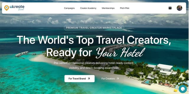 ukreate Content-to-Booking Platform