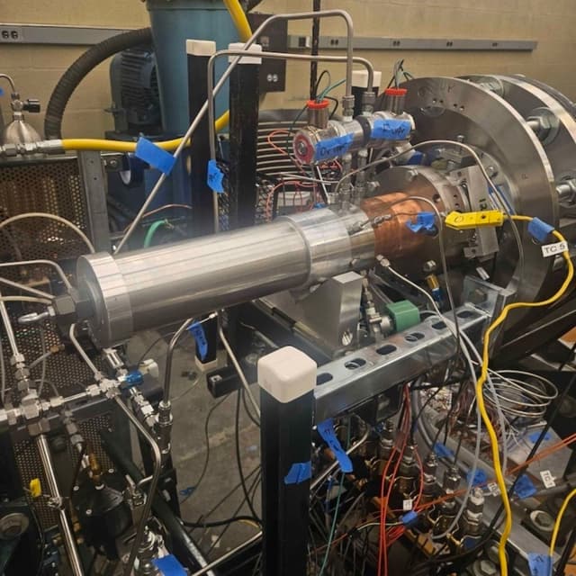 Photo of lab qualification thruster