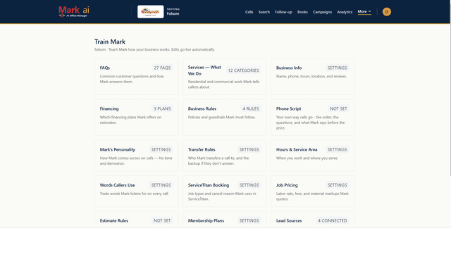 Mark — Owner Control Panel