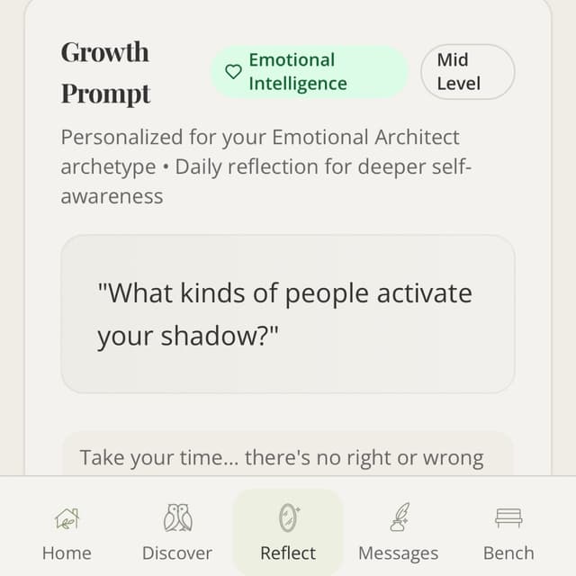 Reflection Dashboard in App